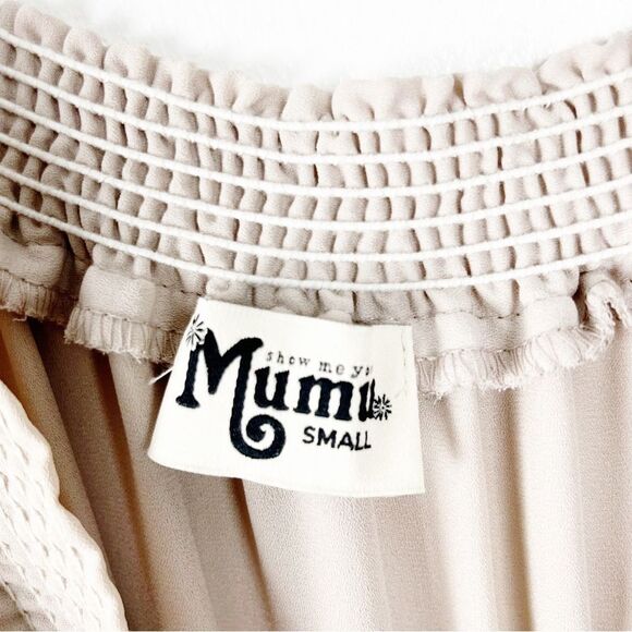 SHOW ME YOUR MUMU Hacienda Ruffle Top Side Splits Maxi Dress, Size Small - Picture 3 of 11